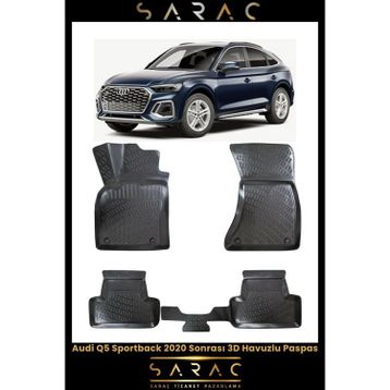 Rizline Audi Q5 2021 Model 3D Havuzlu Paspas