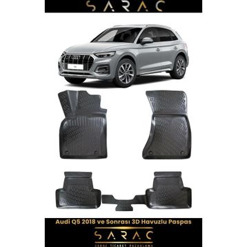 Rizline Audi Q5 2024 Model 3D Havuzlu Paspas