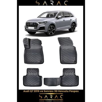 Rizline Audi Q7 2016 Sonrası 3D Havuzlu Paspas