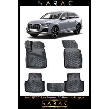 Rizline Audi Q7 2018 Model 3D Havuzlu Paspas
