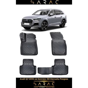 Rizline Audi Q7 2018 Model 3D Havuzlu Paspas
