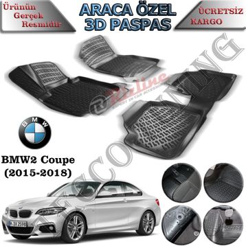 Rizline Bmw 2 Serisi Coupe 2015-2018 3D Havuzlu Paspas