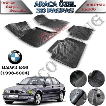 Rizline Bmw 3 E46 1998-2004 3D Havuzlu Paspas