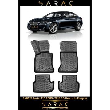 Rizline BMW 5 Serisi F10 2013 Model Eski Kasa 3D Havuzlu Paspas