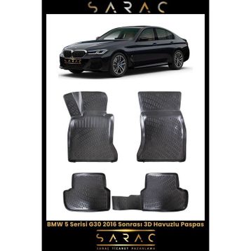 Rizline Bmw 5 Serisi G30 2016 Sonrası 3D Havuzlu Paspas