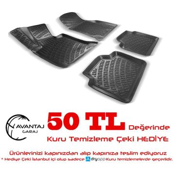 Rizline Bmw E46 1998-2004 3D Havuzlu Paspas