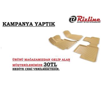 Rizline Bmw E90 2006-12 Bej 3d Havuzlu Paspas