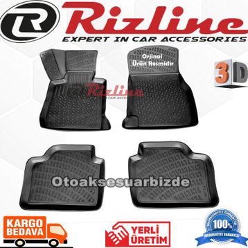 Rizline Bmw X1 Siyah 3D Havuzlu Paspas