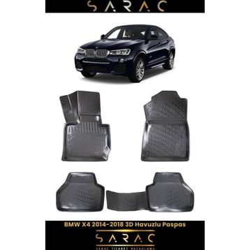Rizline BMW X4 2018 Model Eski Kasa 3D Havuzlu Paspas