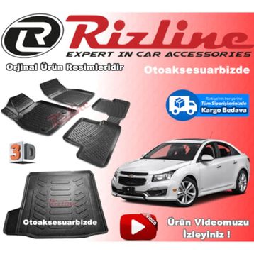 Rizline Chevrolet Cruze 3D Havuzlu Paspas