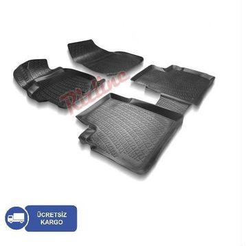Rizline Citroen Berlingo 2009 Siyah 3D Ekstra Havuzlu Paspas