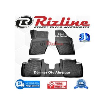 Rizline Citroen C4 2004-2010 3D Araca Özel Havuzlu Paspas