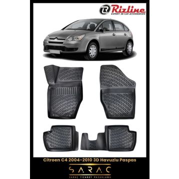 Rizline Citroen C4 2004 Model 3D Havuzlu Paspas