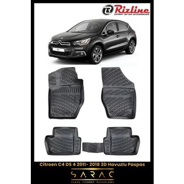 Rizline Citroen C4 2011-2018 3D Havuzlu Paspas