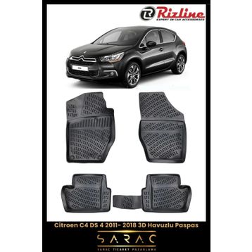 Rizline Citroen C4 2012 Model 3D Havuzlu Paspas