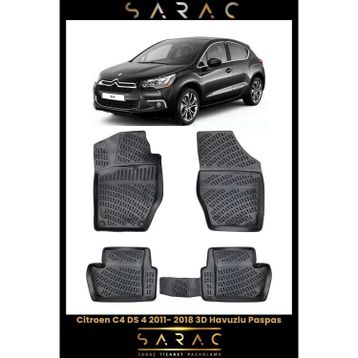 Rizline Citroen C4 2013 Model 3D Havuzlu Paspas
