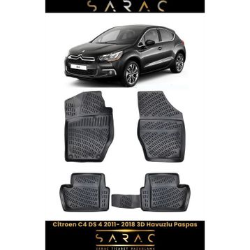 Rizline Citroen C4 2015 Model 3D Havuzlu Paspas