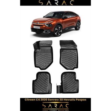 Rizline Citroen C4 2020+ 3D Havuzlu Paspas