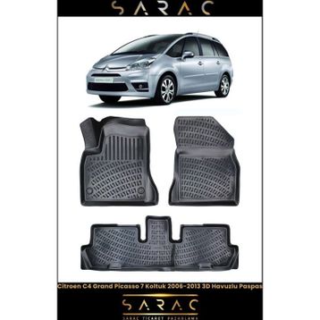 Rizline Citroen C4 Grand Picasso 7 Koltuk 2006 Model 3D Havuzlu Paspas