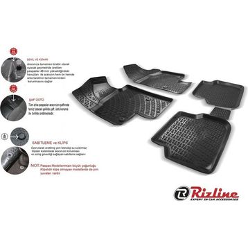 Rizline Citroen C4 MHEV 2024+ 3D Havuzlu Paspas