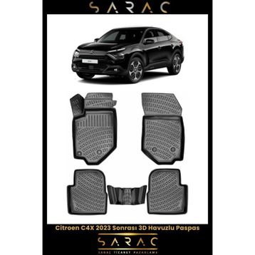 Rizline Citroen C4X 2024 Model 3D Havuzlu Paspas
