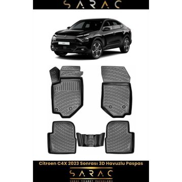 Rizline Citroen C4X 2024 Model 3D Havuzlu Paspas