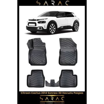 Rizline Citroen Cactus 2020 Model 3D Havuzlu Paspas