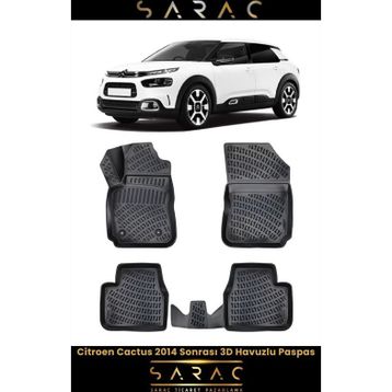Rizline Citroen Cactus 2023 Model 3D Havuzlu Paspas