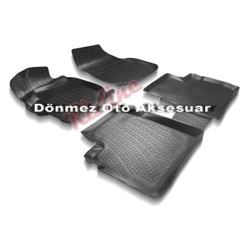 Rizline Citroen Elysee 2012 2019 Siyah 3D Havuzlu Paspas
