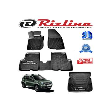Rizline Dacia Duster 4x4 2010-2017 3D Paspas Bagaj Havuzu