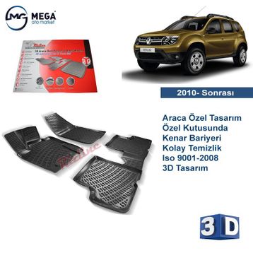 Rizline Dacia Duster 4x4 3D Havuzlu Paspas