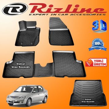 Rizline Dacia Logan 2004-2012 3D Paspas Bagaj Havuzu