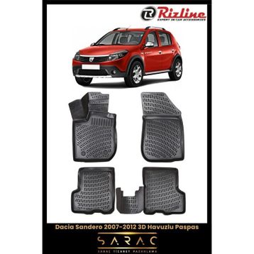 Rizline Dacia Sandero 2007 Model 3D Havuzlu Paspas