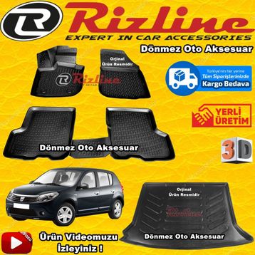 Rizline Dacia Sandero 3D Bagaj Havuzu