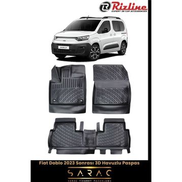 Rizline Fiat Doblo 2024 Model 3D Havuzlu Paspas