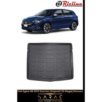 Rizline Fiat Egea HB 2022 Model Stepneli 3D Bagaj Havuzu