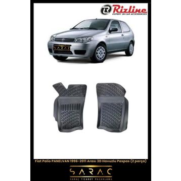 Rizline Fiat Palio 3 Kapı Panelvan 2008 Model 3D Havuzlu Paspas