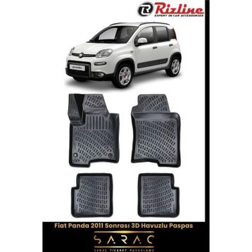 Rizline Fiat Panda 2012 Model 3D Havuzlu Paspas