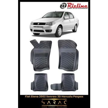 Rizline Fiat Siena 2009 Model 3D Havuzlu Paspas