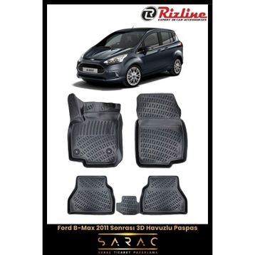 Rizline Ford B-Max 2014 3D Havuzlu Paspas