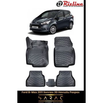 Rizline Ford B-Max 2020 3D Havuzlu Paspas