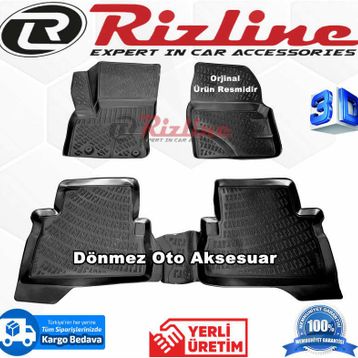 Rizline Ford C-max 2003 2009 Siyah 3D Havuzlu Paspas