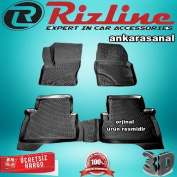 Rizline Ford C-max 2003 2009 Siyah 3D Havuzlu Paspas