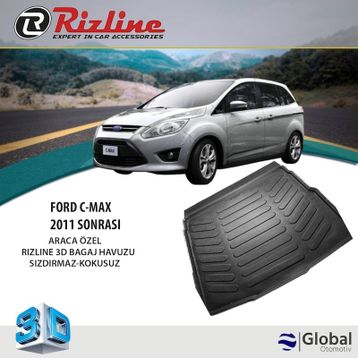 Rizline Ford C Max 2011-2019 Arasi Havuzlu 3D Bagaj Havuzu