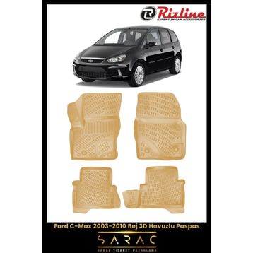 Rizline Ford C-Max 2018 3D Havuzlu Paspas