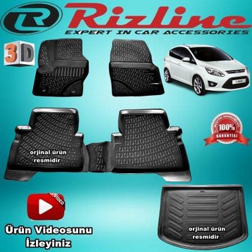 Rizline Ford C-max Siyah 2011-2015 3d Bagaj Havuzu