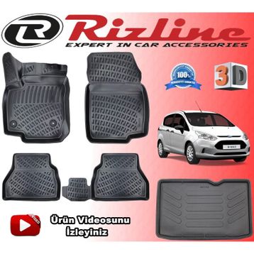 Rizline Ford C-max Siyah 2011-2019 3d Bagaj Havuzu