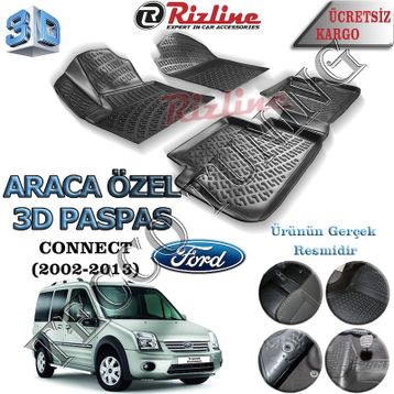Rizline Ford Connect 2002-2013 3D Havuzlu Paspas
