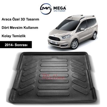 Rizline Ford Courier 2014 Sonrası 3D Bagaj Havuzu