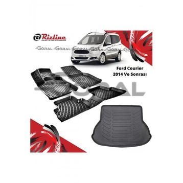 Rizline Ford Courier 2014 ve Sonrası Paspas ve Bagaj Havuzu Set